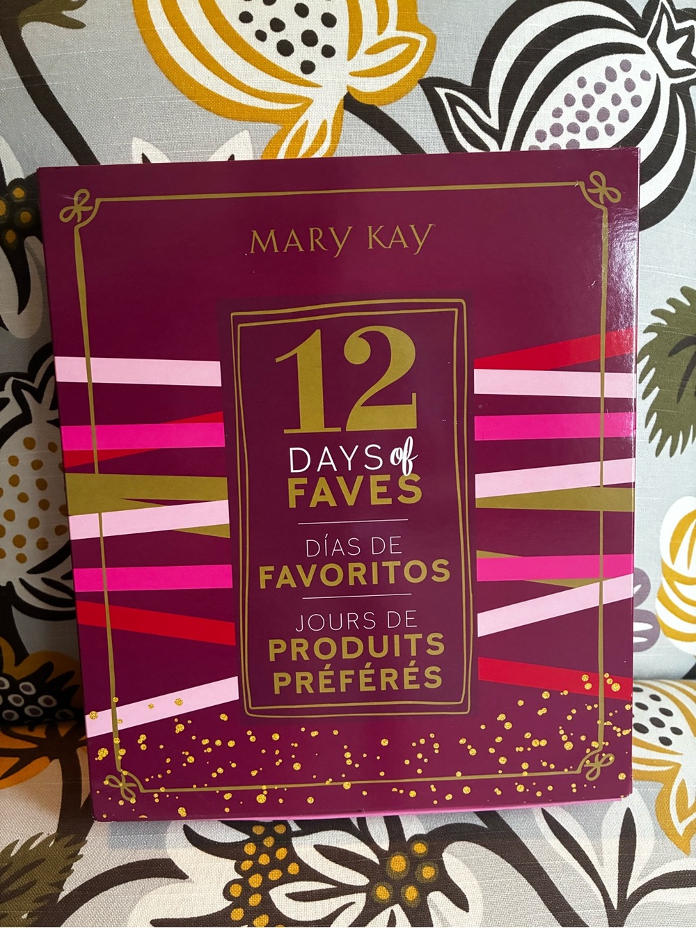 Mary Kay Holiday Beauty Box in Berry and Gold Accents